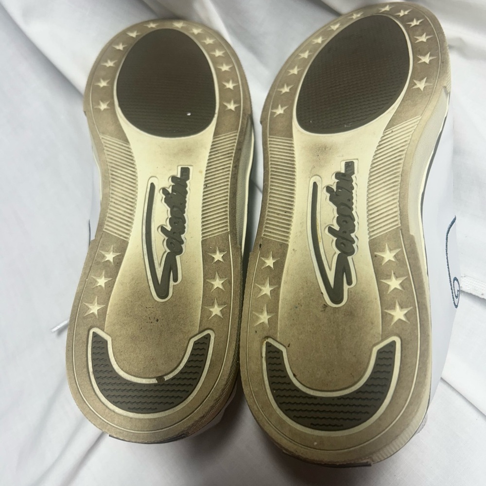 Vtg 90s Embroidered Cat Sneakers 8.5  White Vinyl Sabastino Country Garden Women - Picture 7 of 11